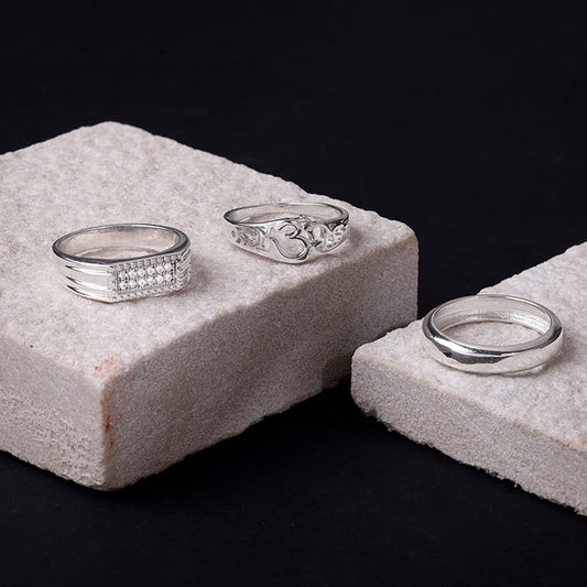 Silver Style Icon Set For Him