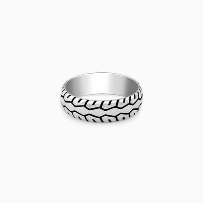 Oxidised Silver Classic Wonder Ring For Him