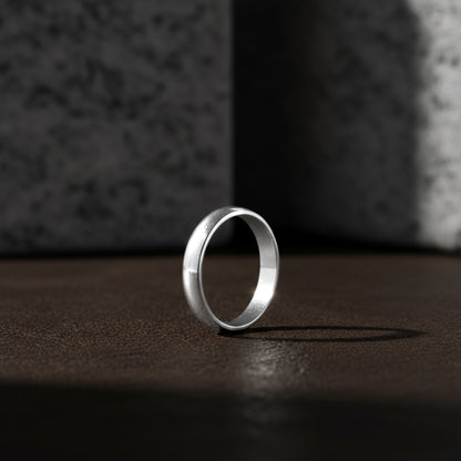 Silver Modern Grace Ring For Him