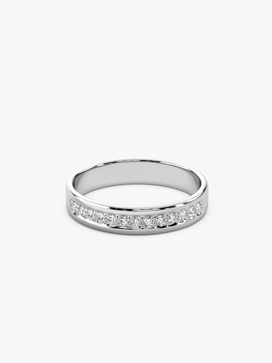 Silver Simple Serenity Men's Ring