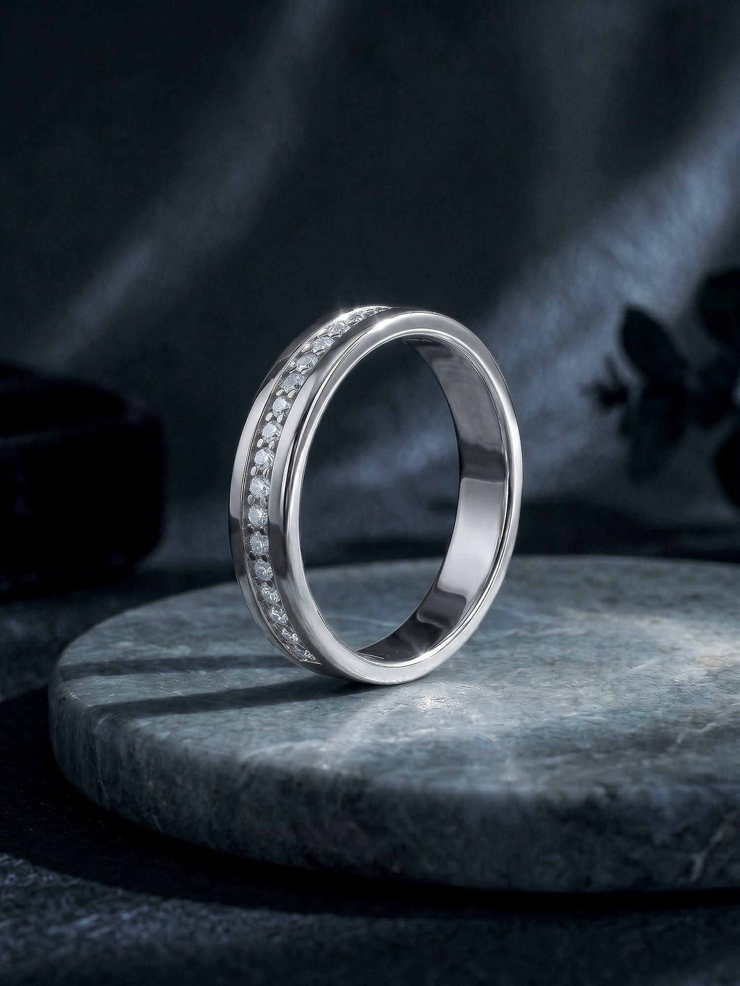 Silver Simple Serenity Men's Ring