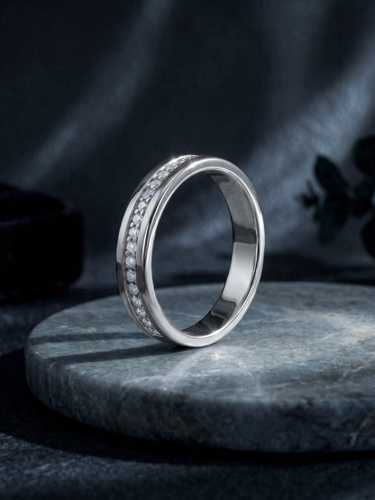 Silver Simple Serenity Men's Ring