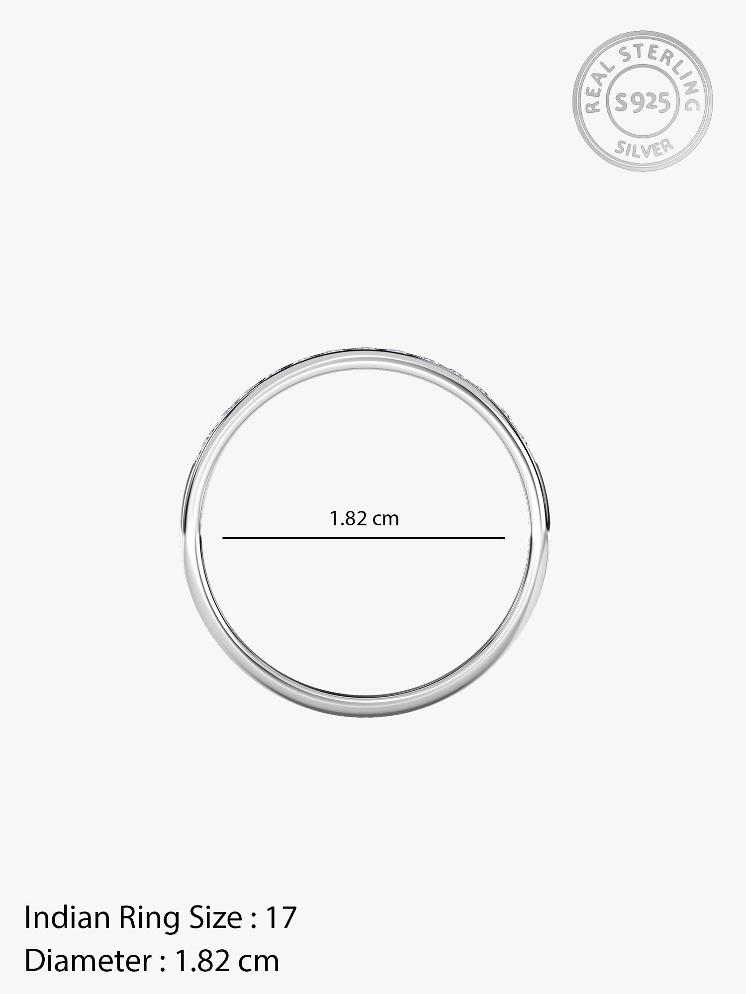 Silver Simple Serenity Men's Ring