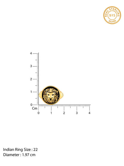 Golden Roar Of Lion Ring For Him