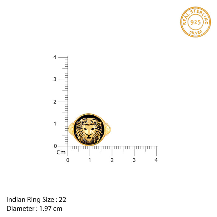Golden Roar Of Lion Ring For Him