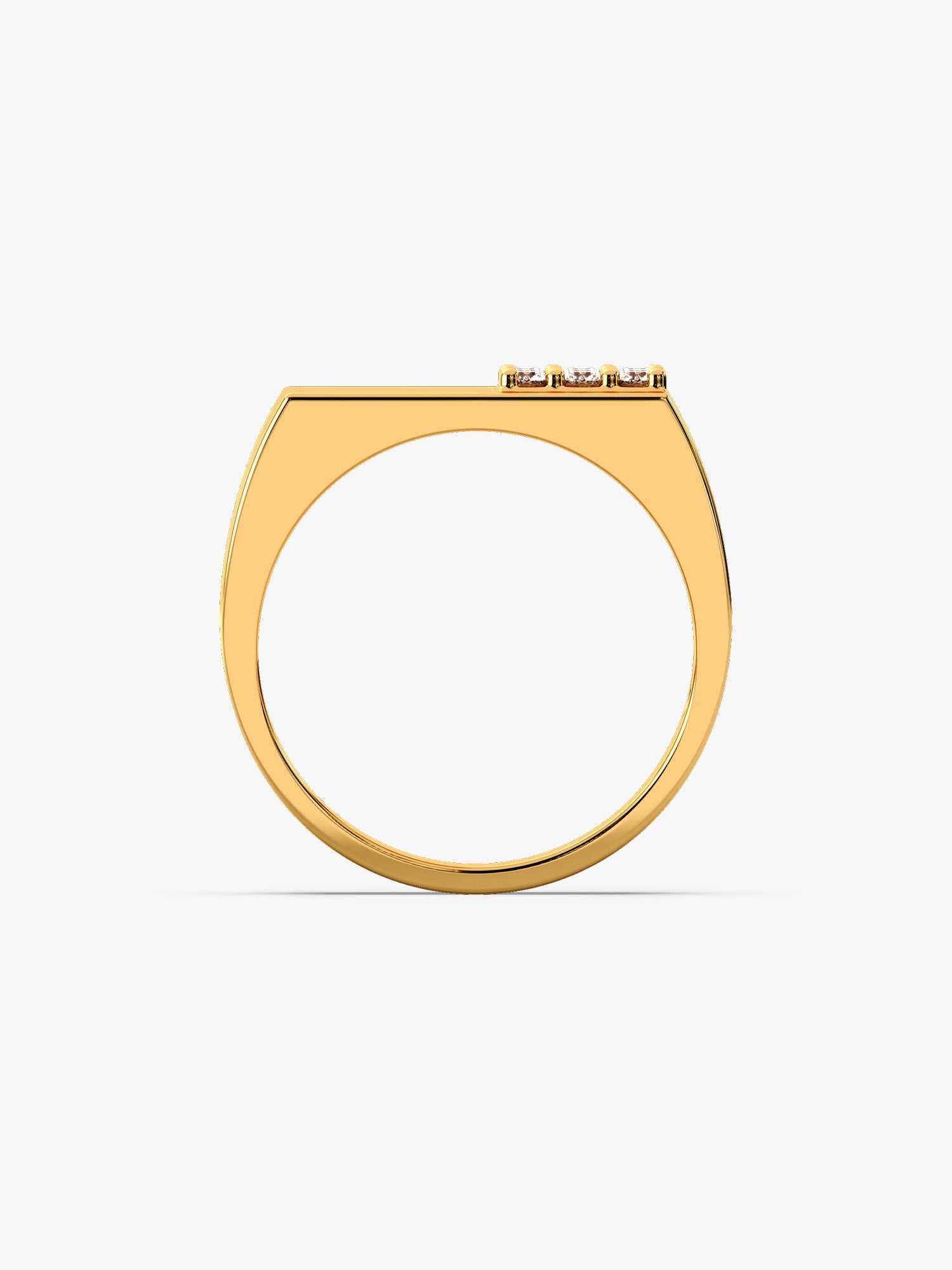 Golden Square in Rectangle Ring For Him