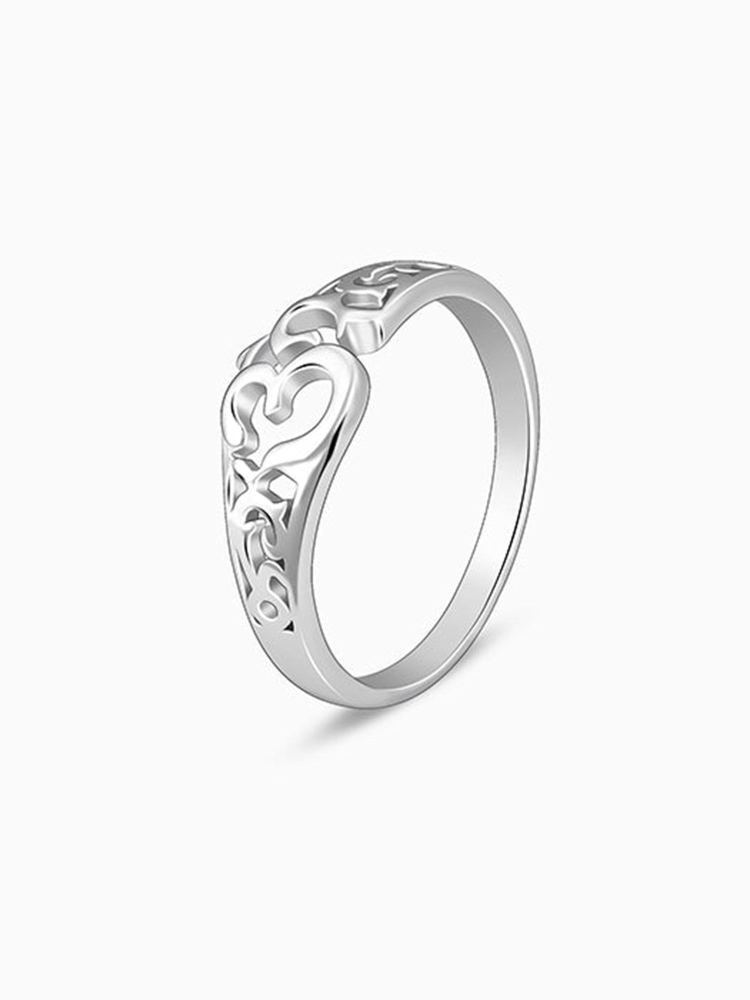 Silver Om Aura Ring For Him