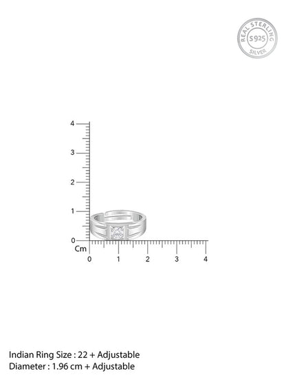 Silver Charm Away Ring For Him