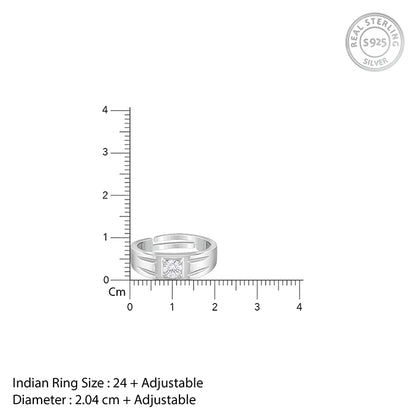 Silver Charm Away Ring For Him