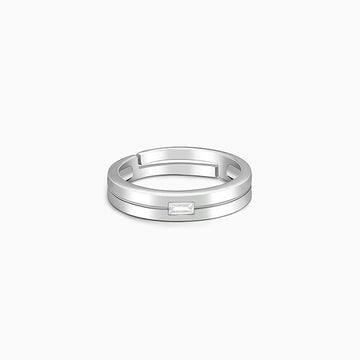 Silver Infinity Heart Ring
