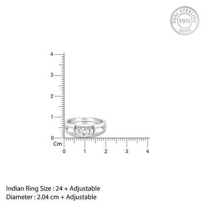 Silver Rock-Solid Ring For Him