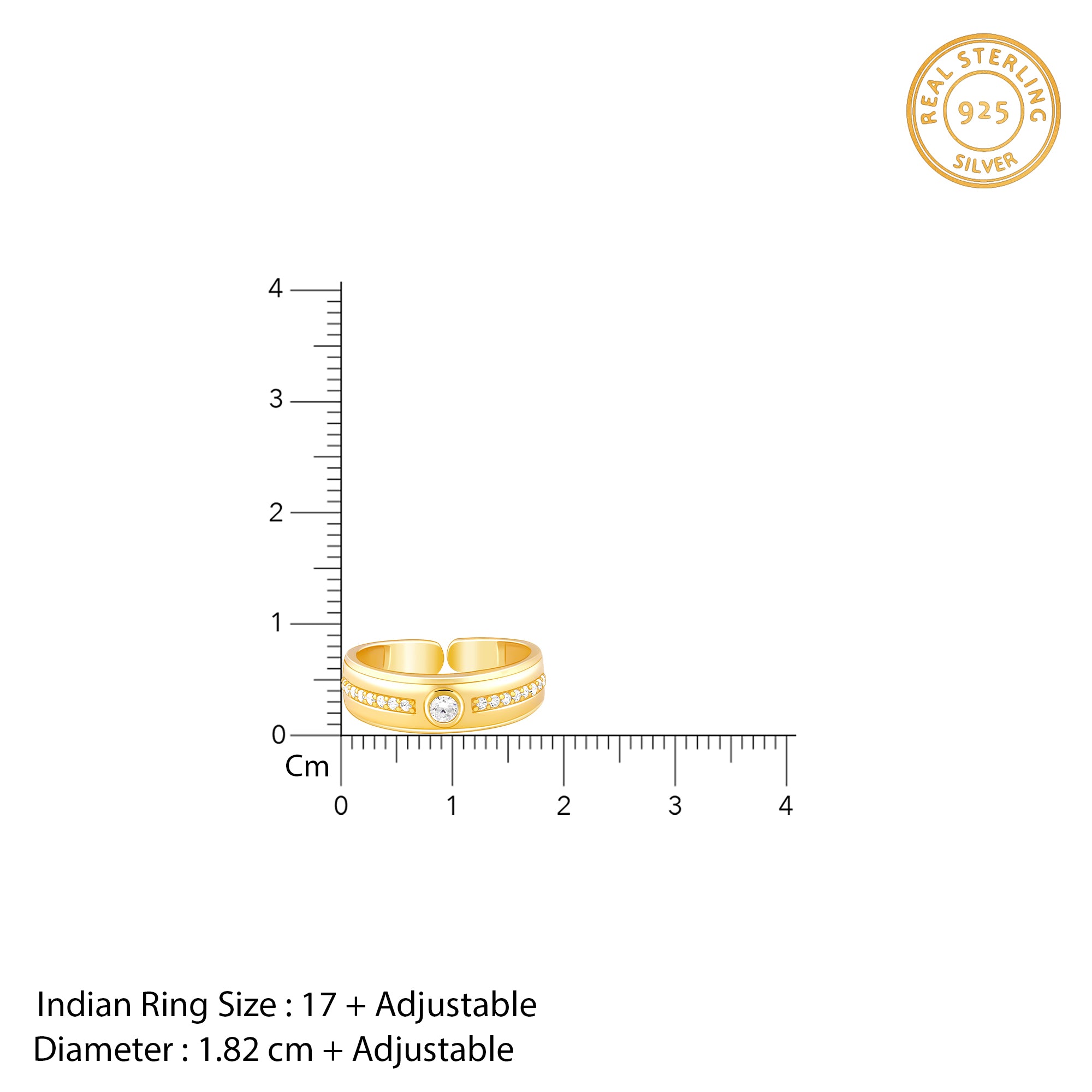 Golden Warrior Prince Ring for Him - view 7