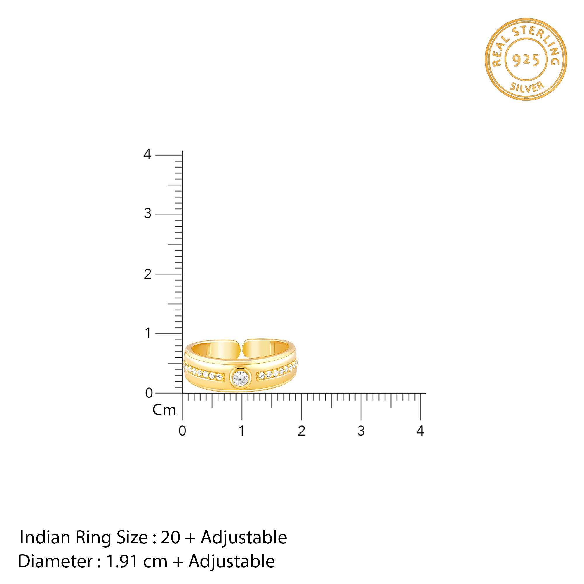 Golden Warrior Prince Ring for Him - view 8