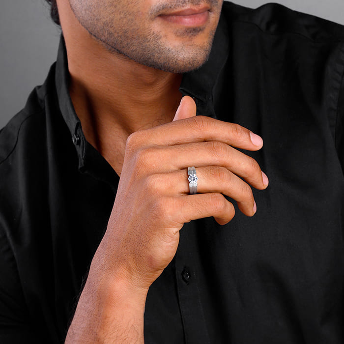 Silver Gallant Band For Him