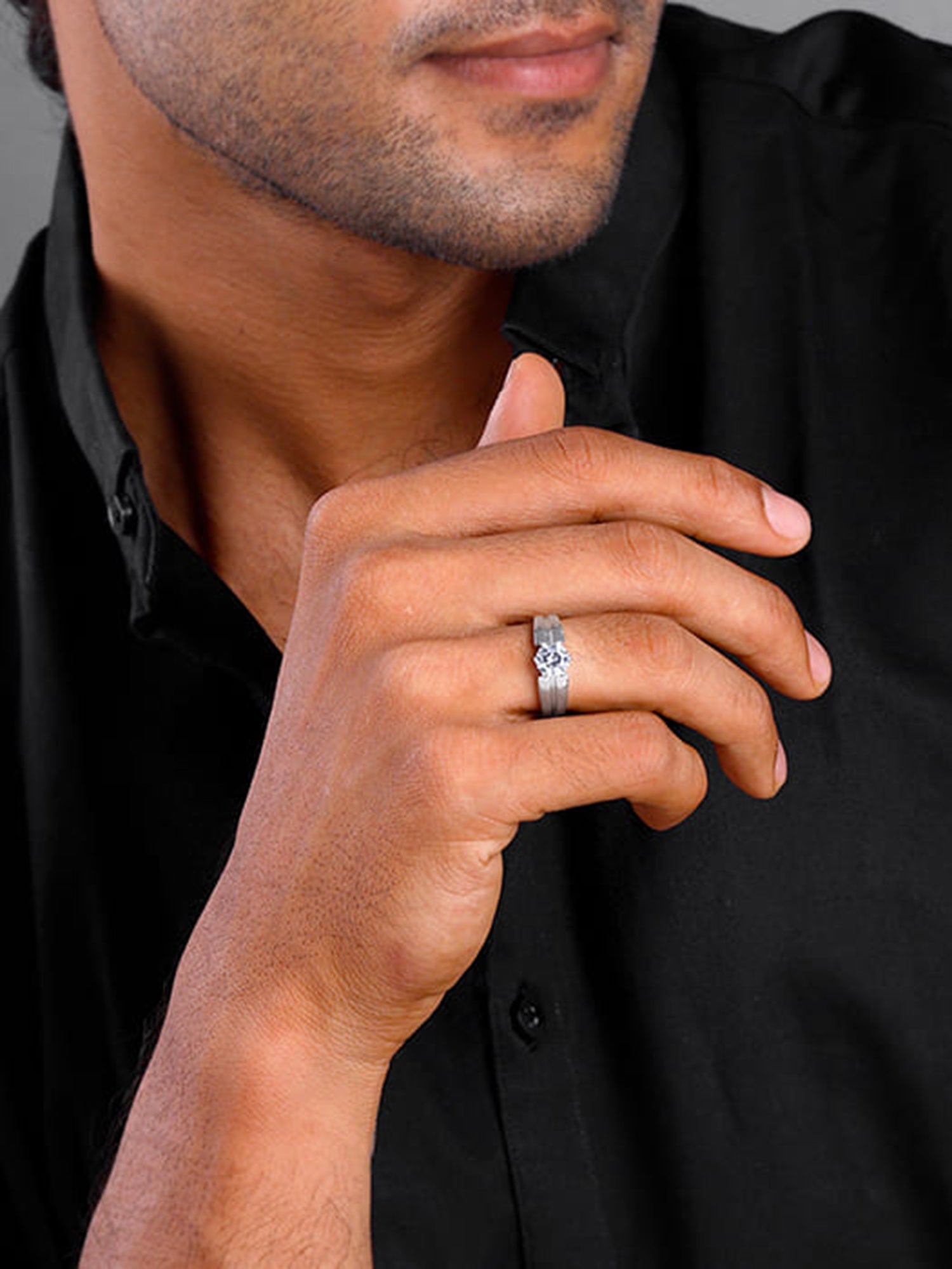 Silver Gallant Band For Him