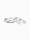 Silver Endless Love Couple Band