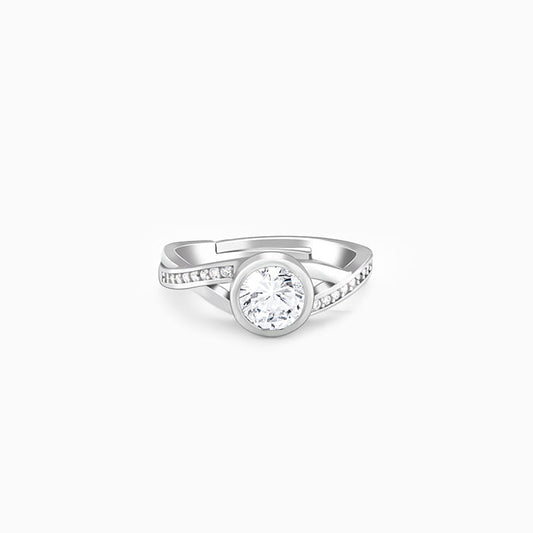 Silver Zircon One & Only Dazzling Ring