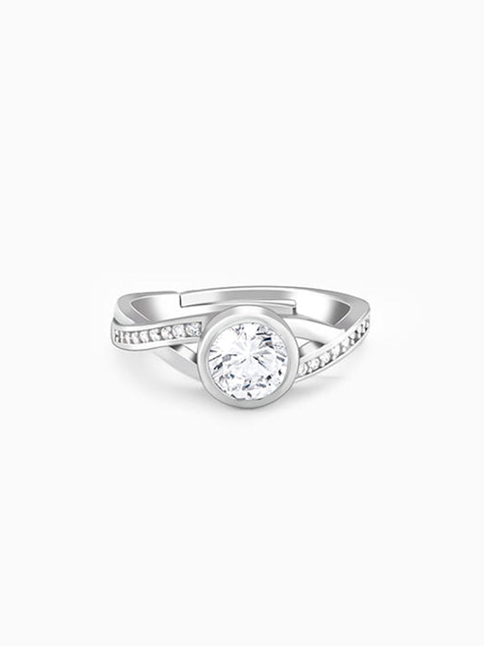 Silver Zircon One & Only Dazzling Ring