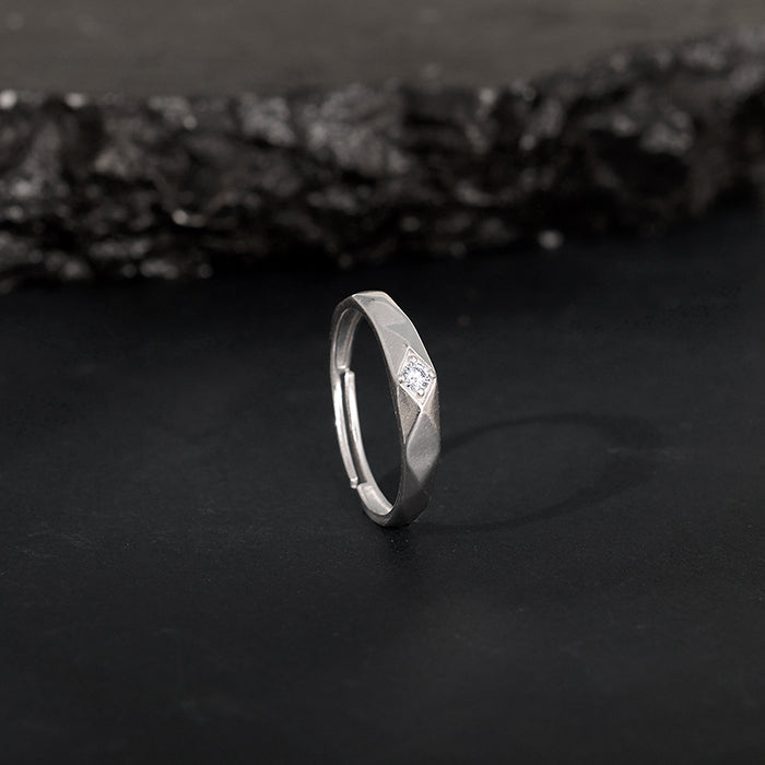 Silver Rough Edge Ring Men Rings – GIVA - Main Image