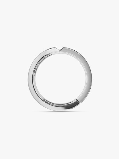 Silver Classic V Ring For Him
