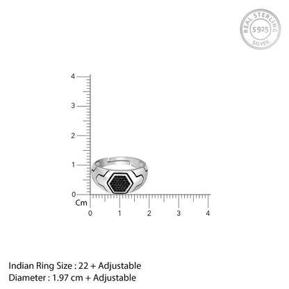 Silver Black is King Ring For Him