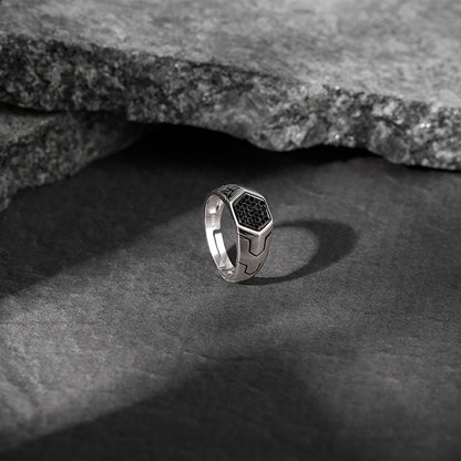 Silver Black is King Ring For Him