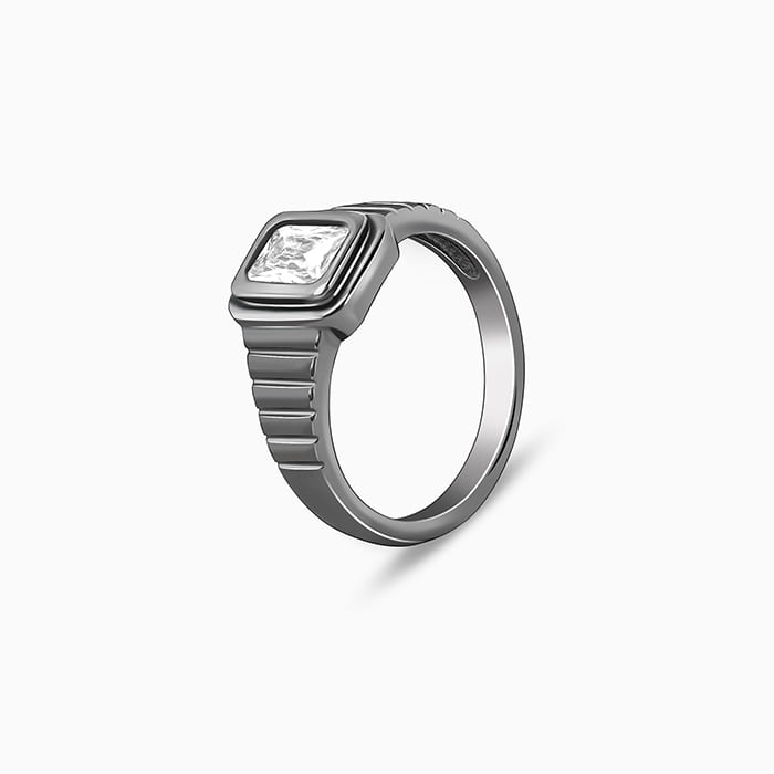 Black Rhodium Nomadic Spirit Ring For Him - view 4