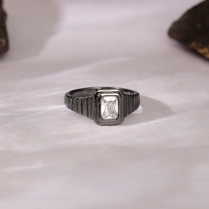Black Rhodium Nomadic Spirit Ring For Him - view 2
