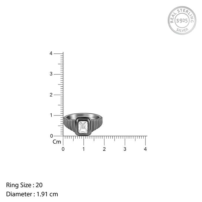 Black Rhodium Nomadic Spirit Ring For Him - view 6