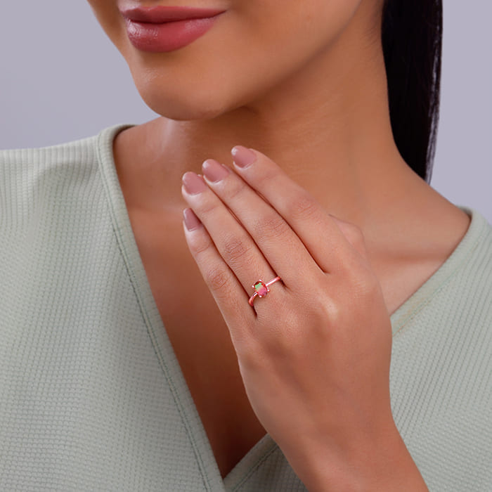 Rose Gold Multihued Ring - view 3