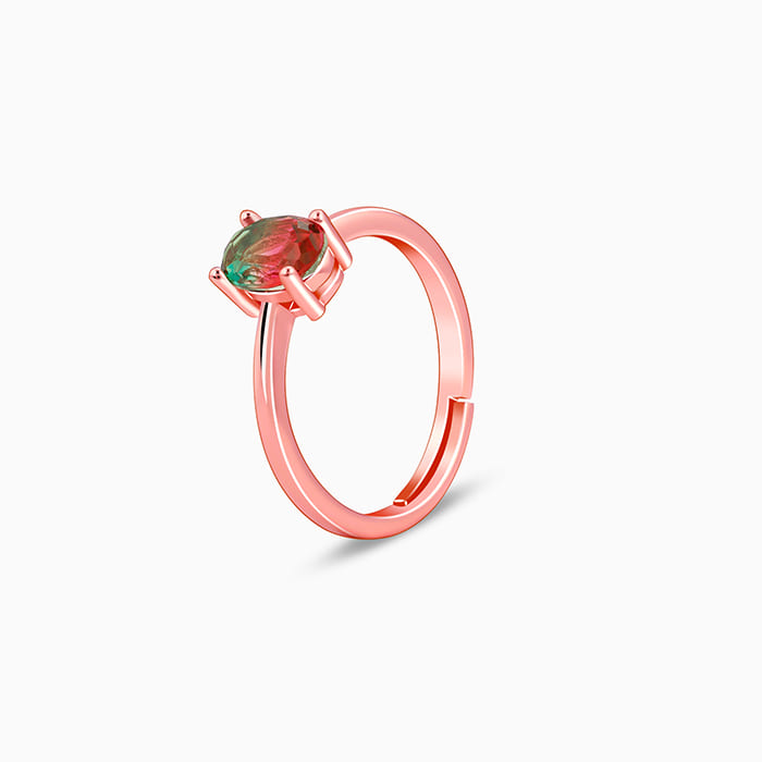 Rose Gold Multihued Ring - view 4