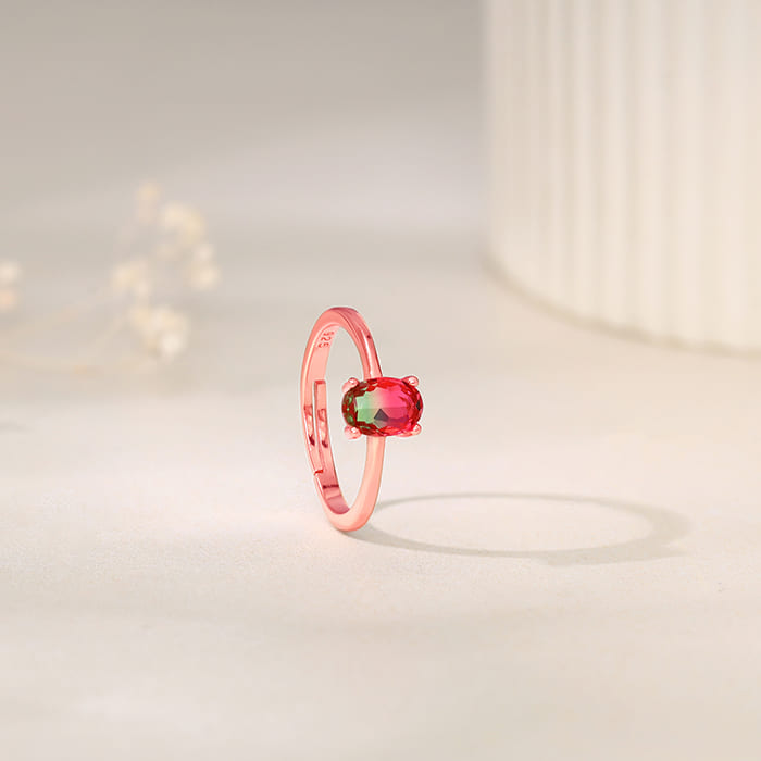 Rose Gold Multihued Ring - view 2