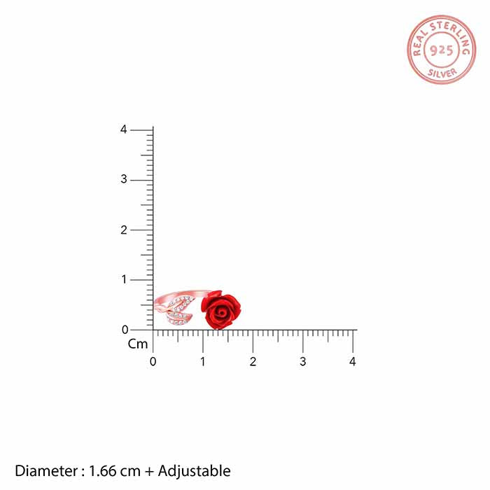 Rose Gold My Floral Ring - view 5