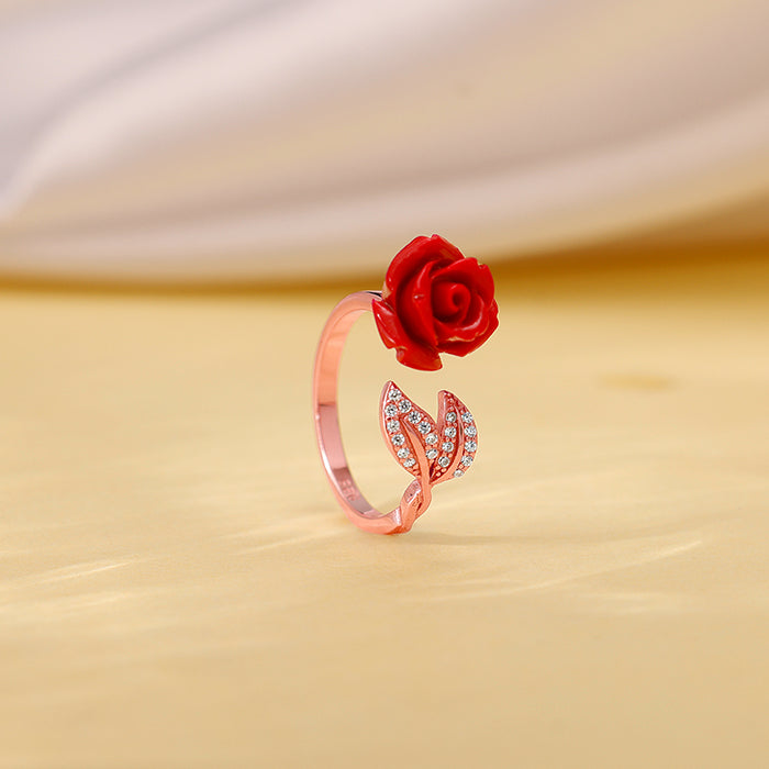 Rose Gold My Floral Ring - Image 1