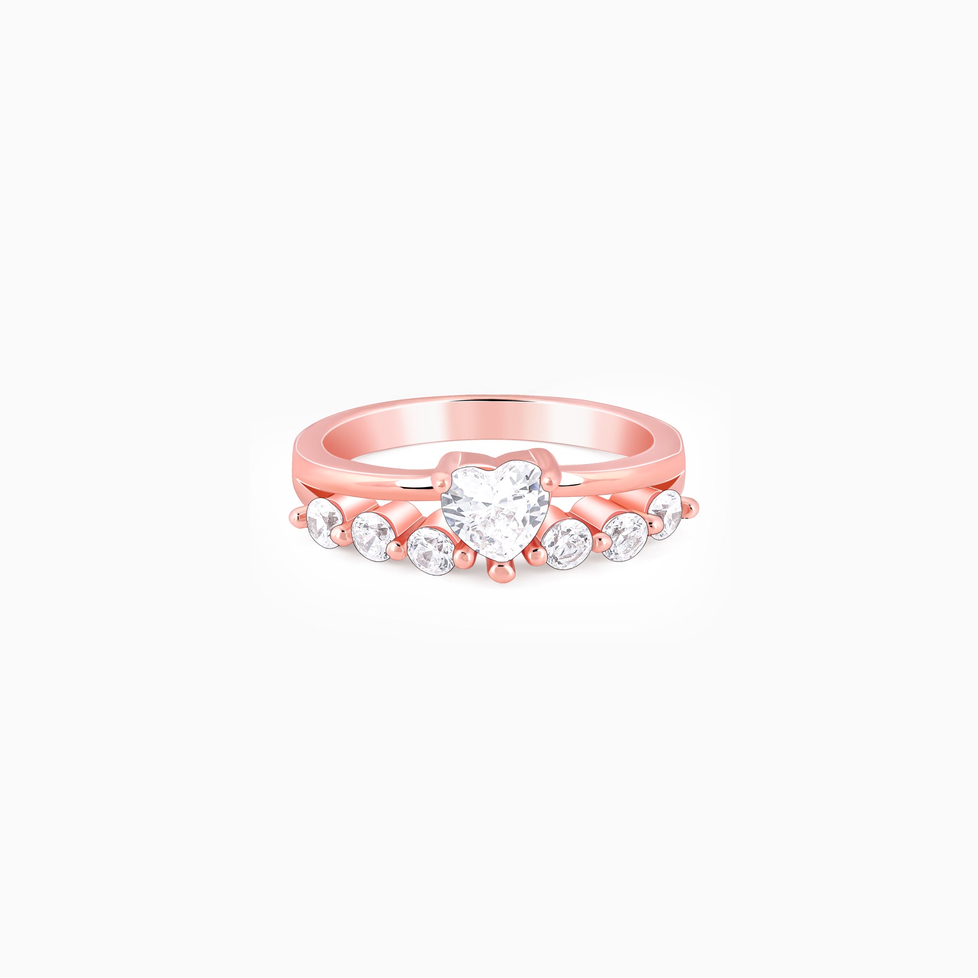 Rose Gold Unstoppable Love Ring - Image 1