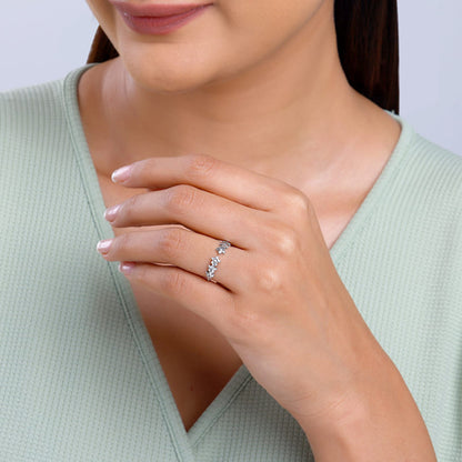 Silver Bloom Forever Ring