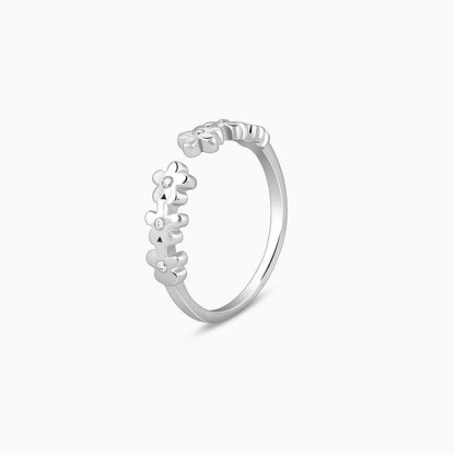 Silver Bloom Forever Ring