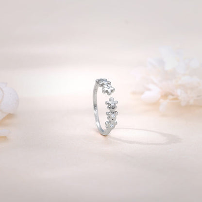 Silver Bloom Forever Ring