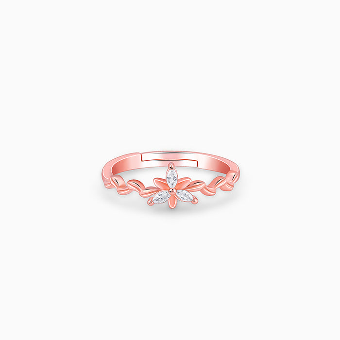 Rose Gold Bluebell Floral Ring | Women Rings – GIVA