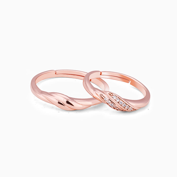 Rose Gold Couple Goals Ring - Image 1