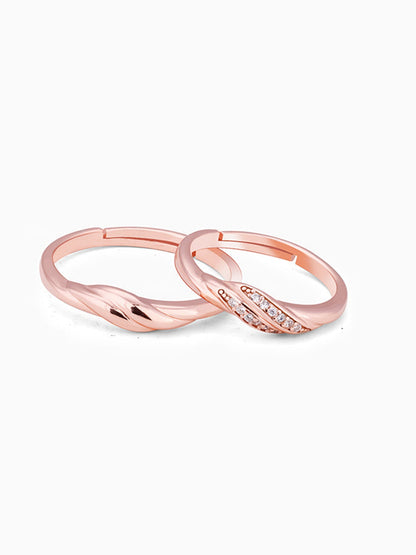 Rose Gold Couple Goals Ring
