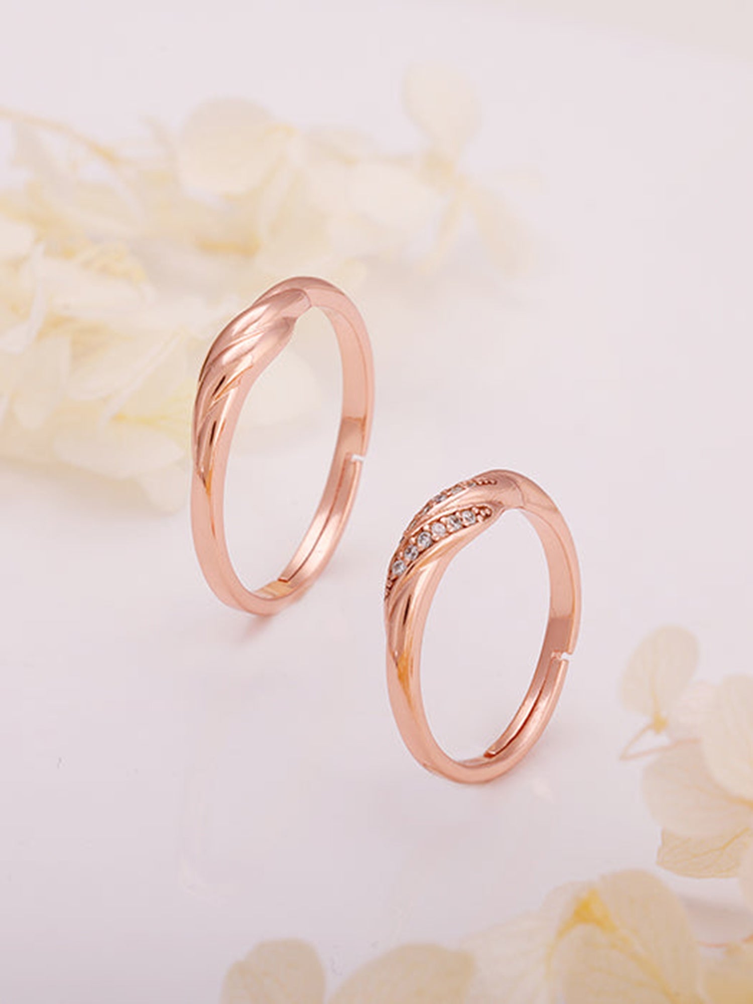 Rose Gold Couple Goals Ring