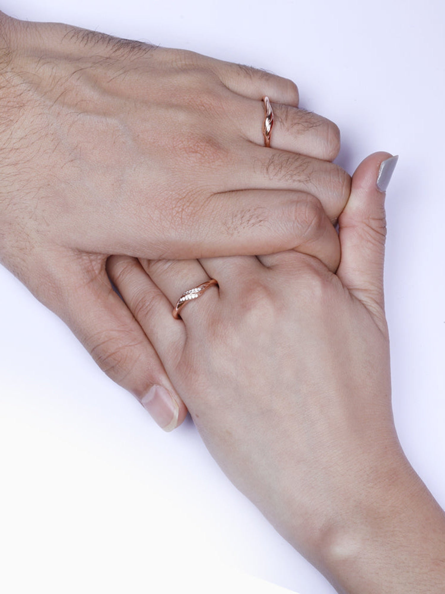 Rose Gold Couple Goals Ring