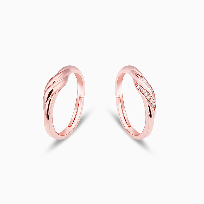 Rose Gold Couple Goals Ring