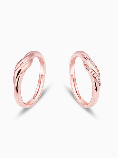 Rose Gold Couple Goals Ring