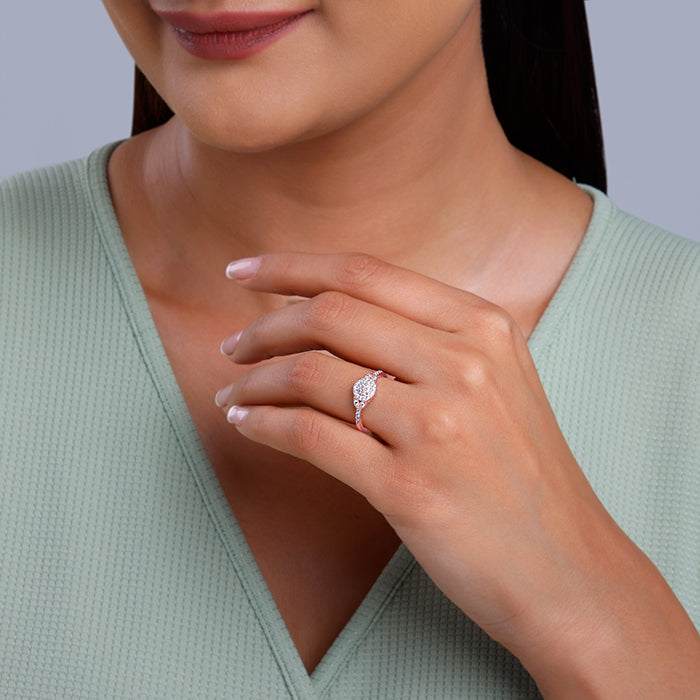 Rose Gold Sparkle-filled Ring - view 3