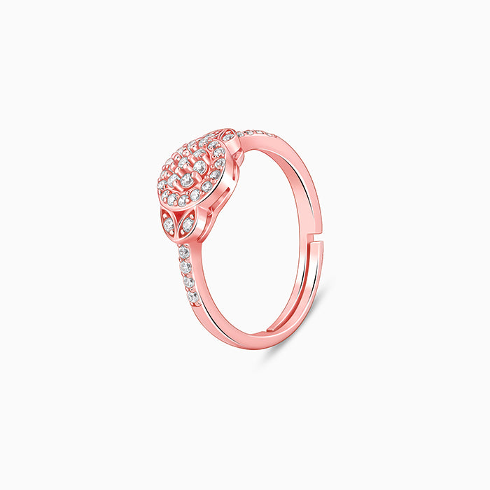 Rose Gold Sparkle-filled Ring - view 4