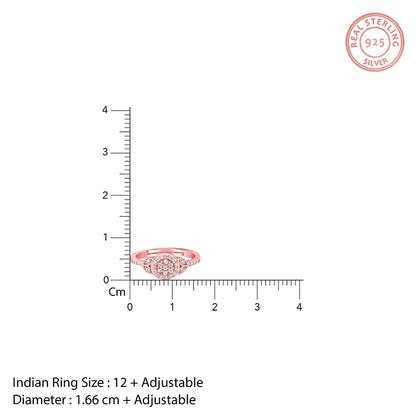 Rose Gold Sparkle-filled Ring