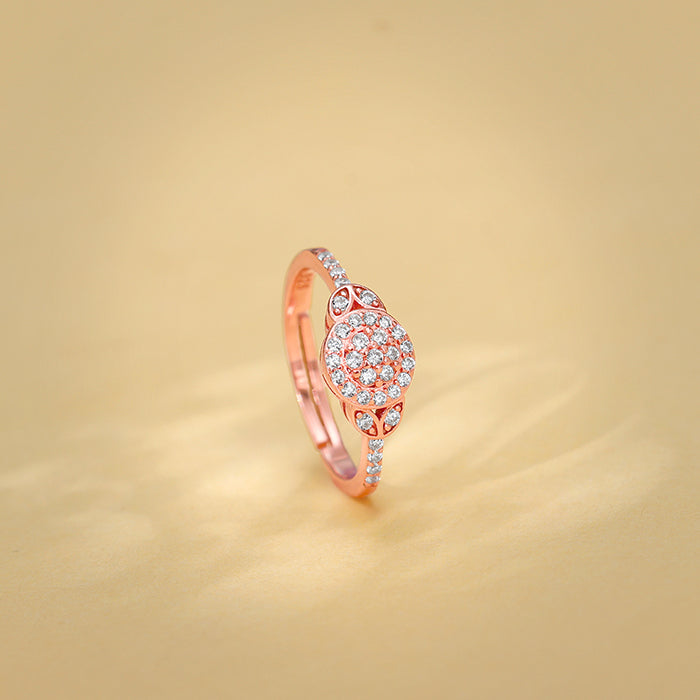 Rose Gold Sparkle-filled Ring - view 2