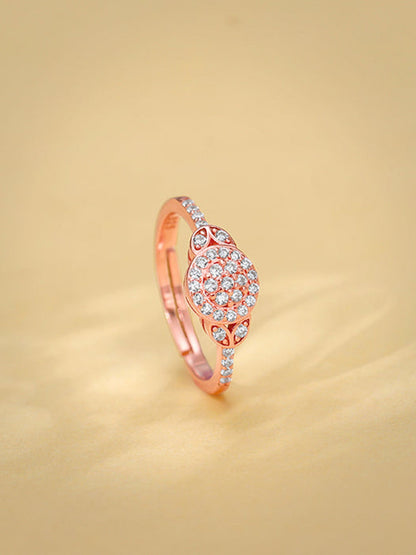 Rose Gold Sparkle-filled Ring